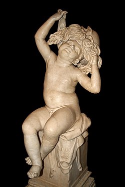 Dancing maenad of the Capitoline Museums in Rome