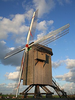 Windmill in Moulbaix, Belgium.