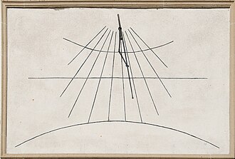 Sundial of the castle in Clervaux, Luxembourg.