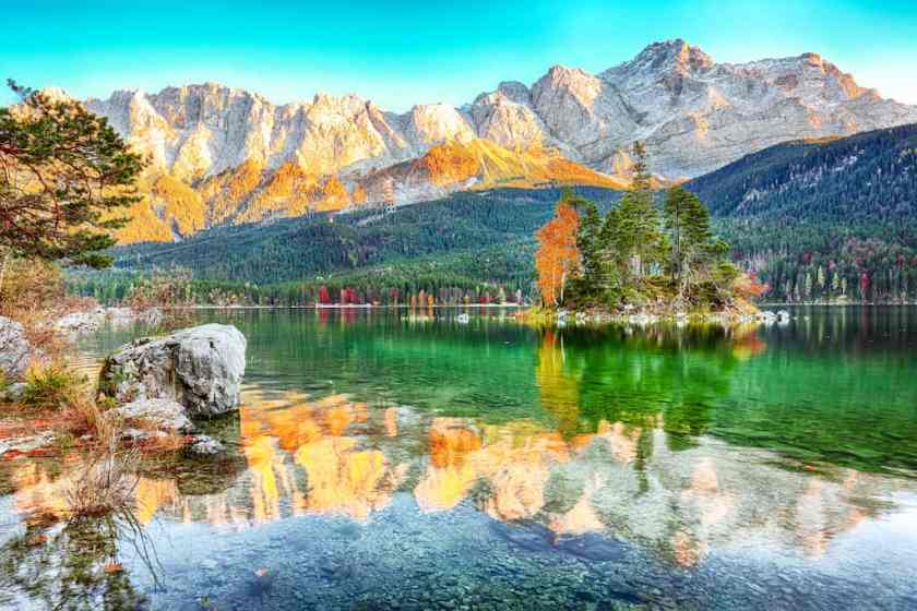 Eibsee Lake in Germany