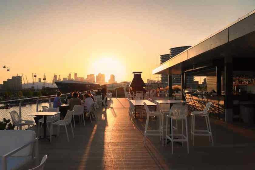 Good Hotel Rooftop Seating Area