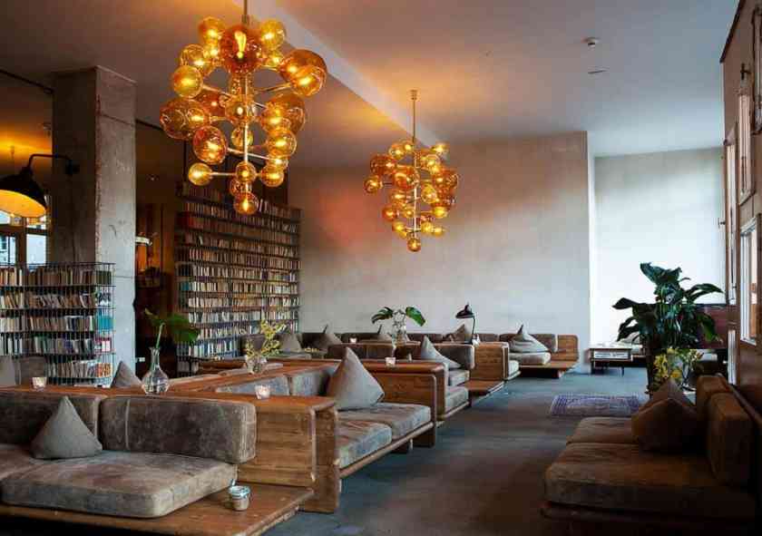 Michelberger hotel lobby