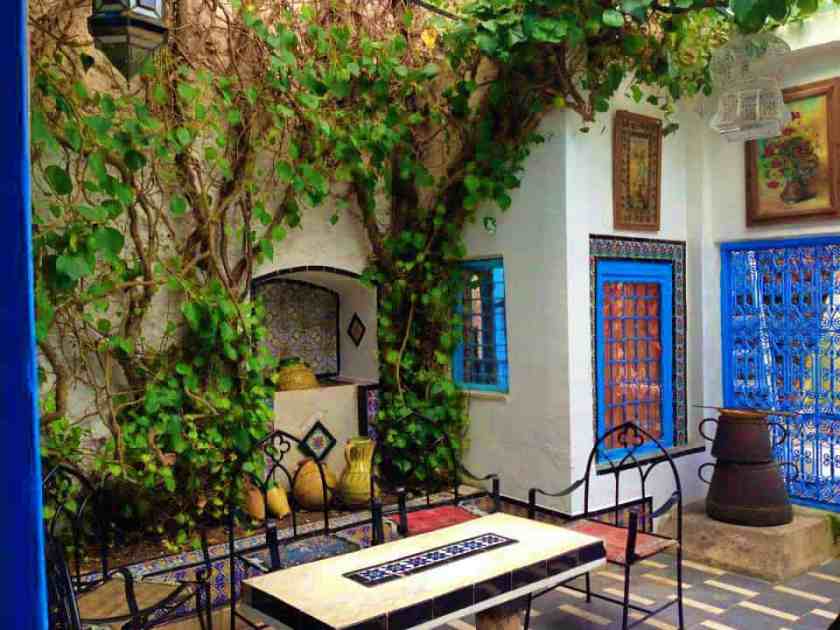 My IG snap of Sidi Bou Said - traditional Tunisian courtyard (dar) 