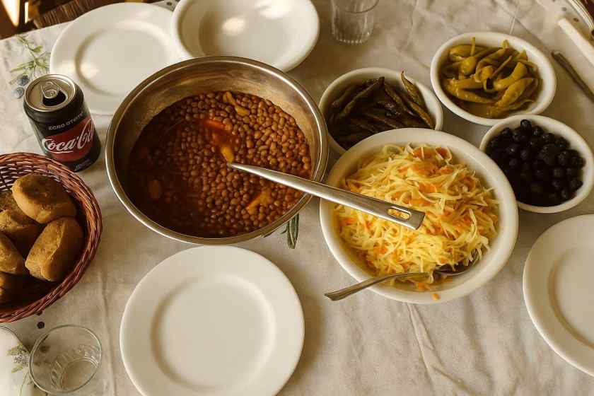 My photo of Kato Zakros cafe meal taken June 2023