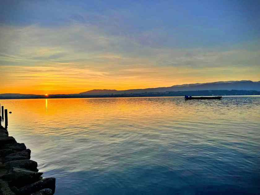 My photo of Lake Geneva sunset
