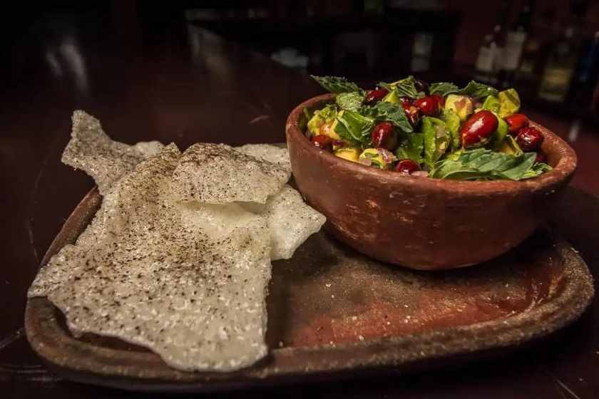 My photo of my food in El Destilado in Oaxaca City taken in December 2024