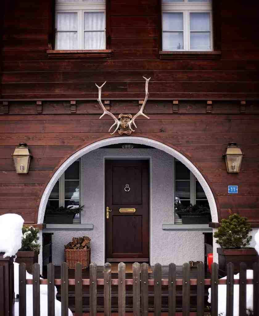 My photo of St. Moritz chalet taken in winter 2023