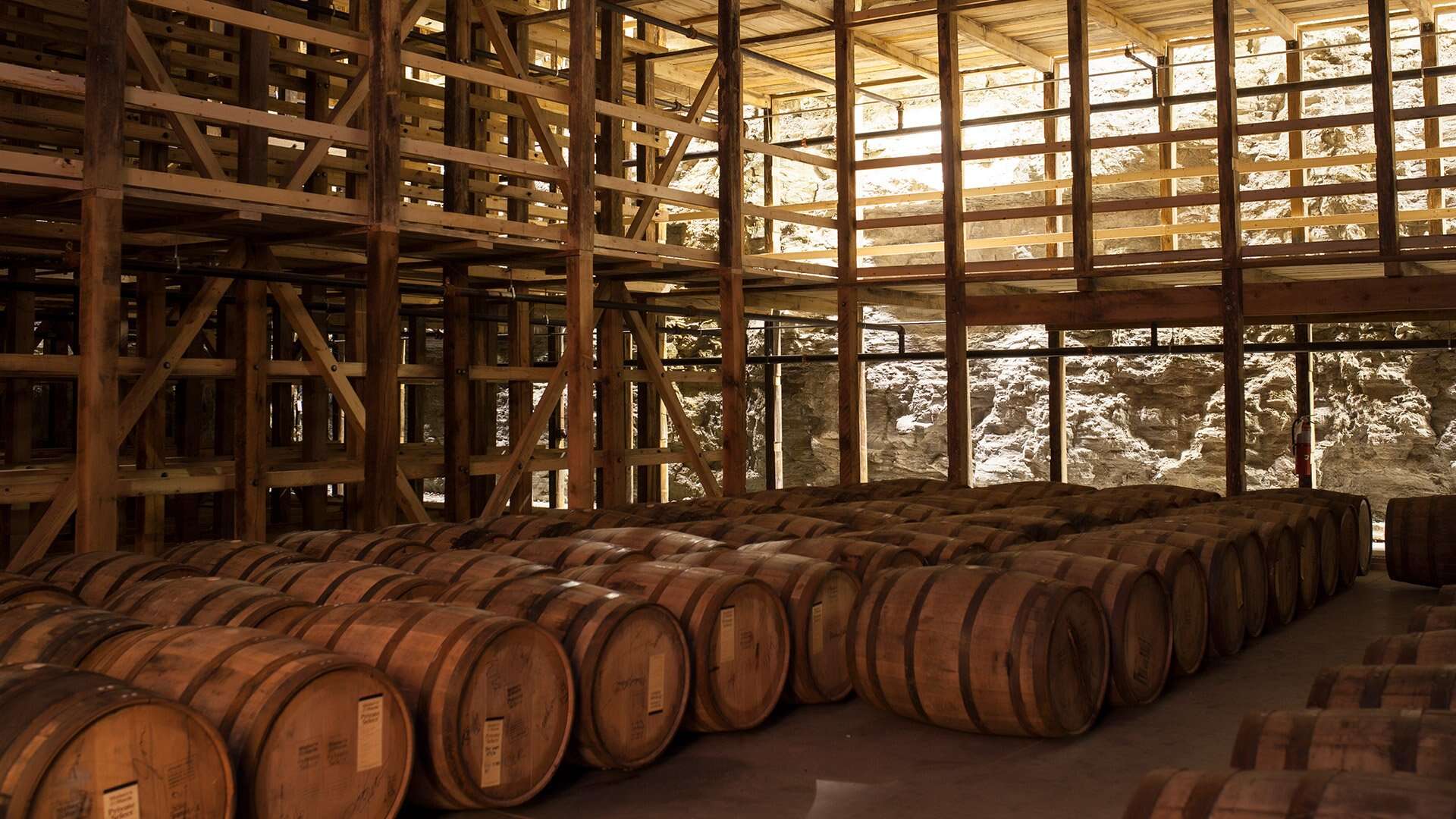 My photo of the storage at Makers Mark Distilley taken summer 2025