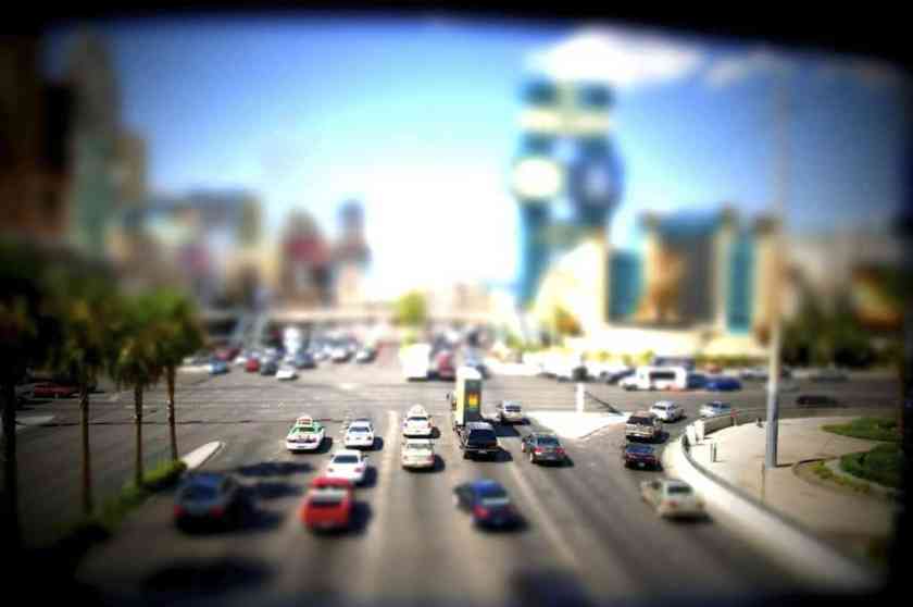 The Strip junction taken at Las Vegas