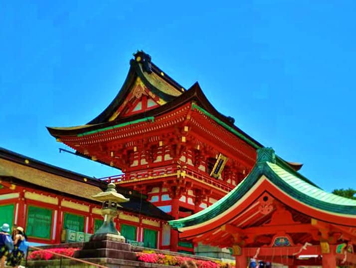 The entrance of Fushimi Inari Taisha in Kyoto