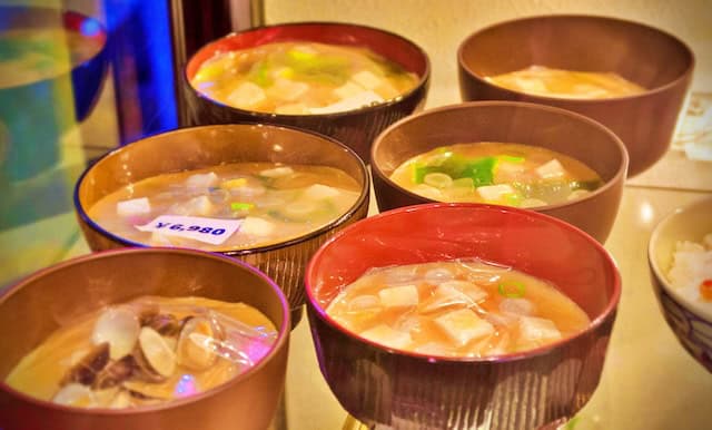 Food replicas along Doguyasuji Street in Osaka
