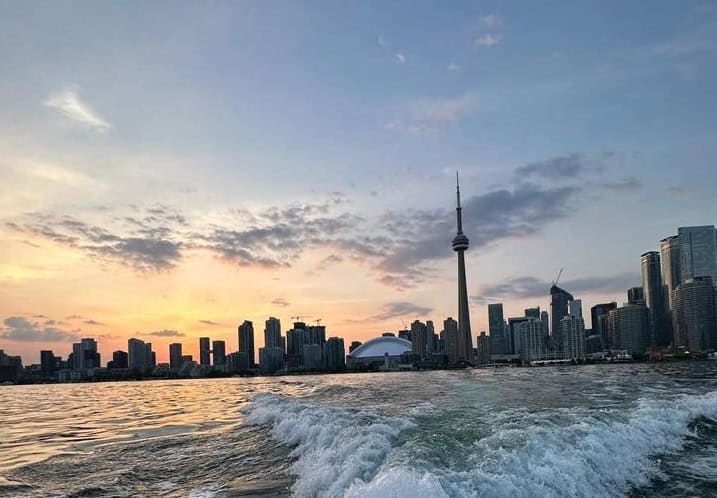 My shot of Toronto skyline at sunset