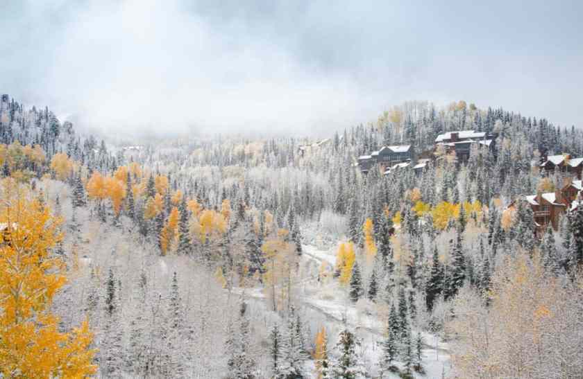 Telluride Snow Capped Mountains