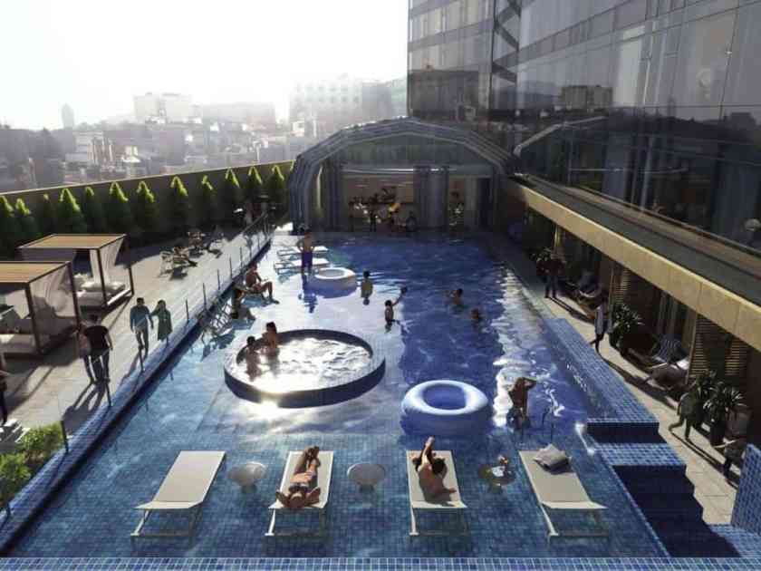 The Ambassador Seoul rooftop pool