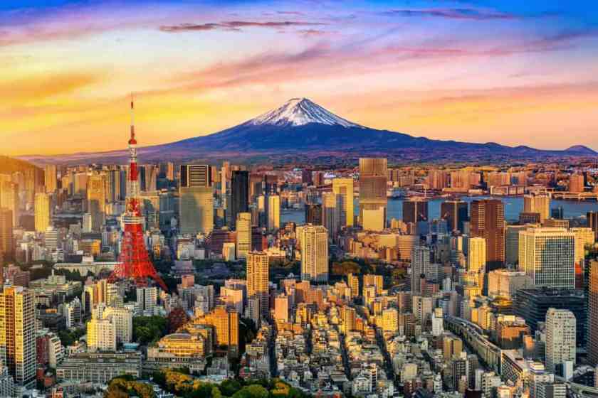 Tokyo Skyline with Mount Fuji