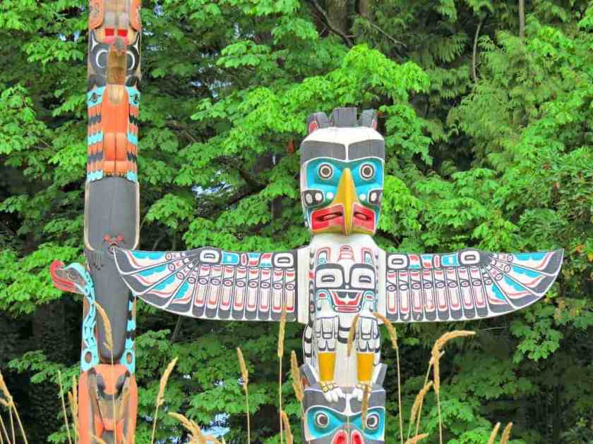 Stanley Park Totems in Vancouver