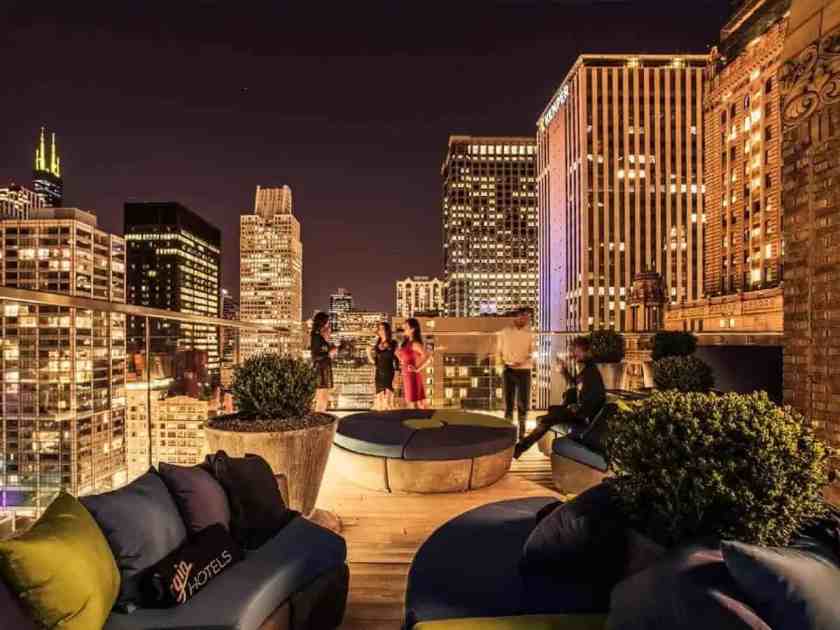 Virgin Hotel Terrace in Chicago