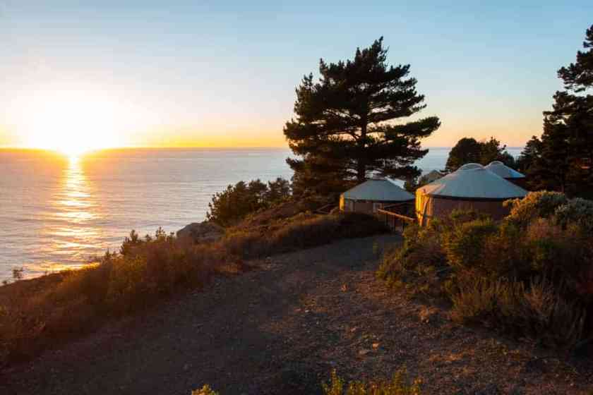 Yurts in Big Sur, California